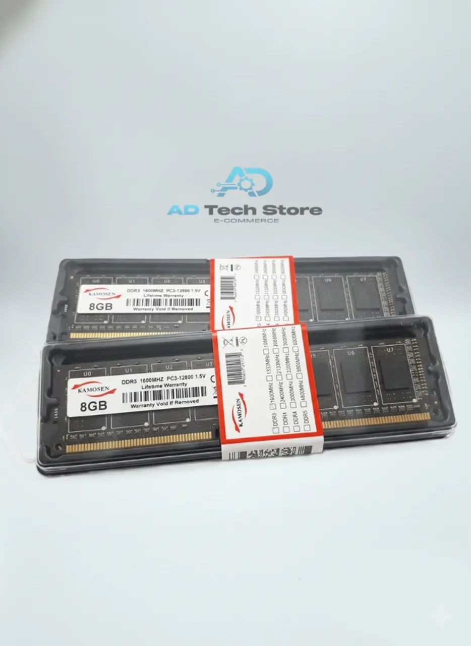 Memória RAM 1x 8GB DDR3 - 1600Mhz - KAMOSEN - Foto 2