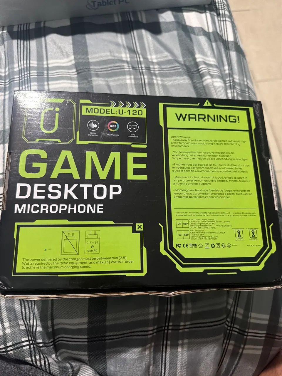 Microfone Gamer RGB U-120  - Foto 2