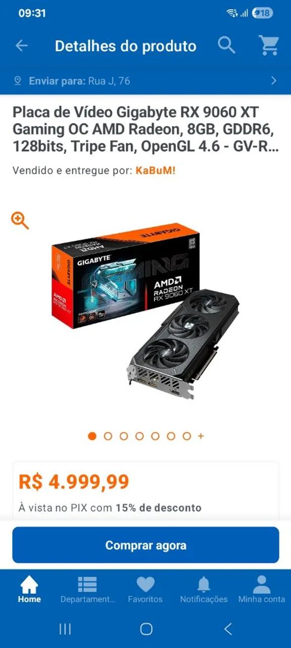 Placa de video rx9060xt 8gb - Foto 3