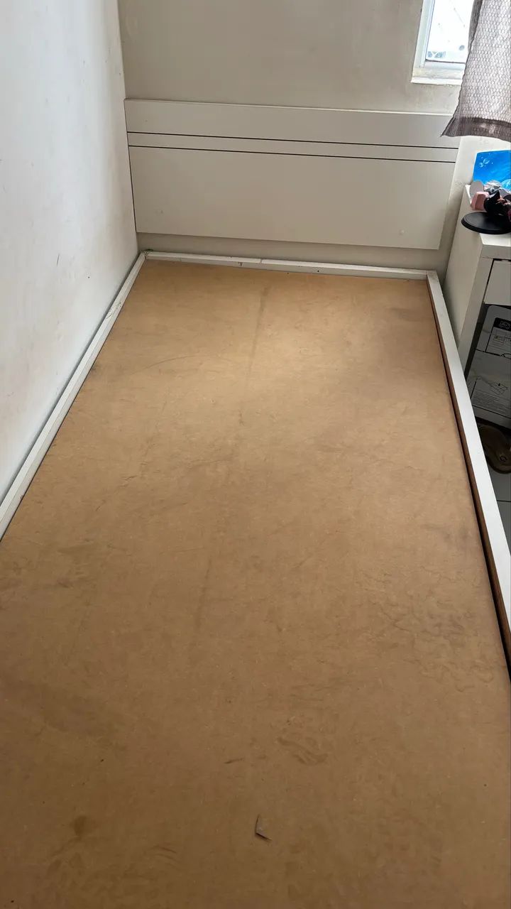 Cama solteiro projetada em MDF 
