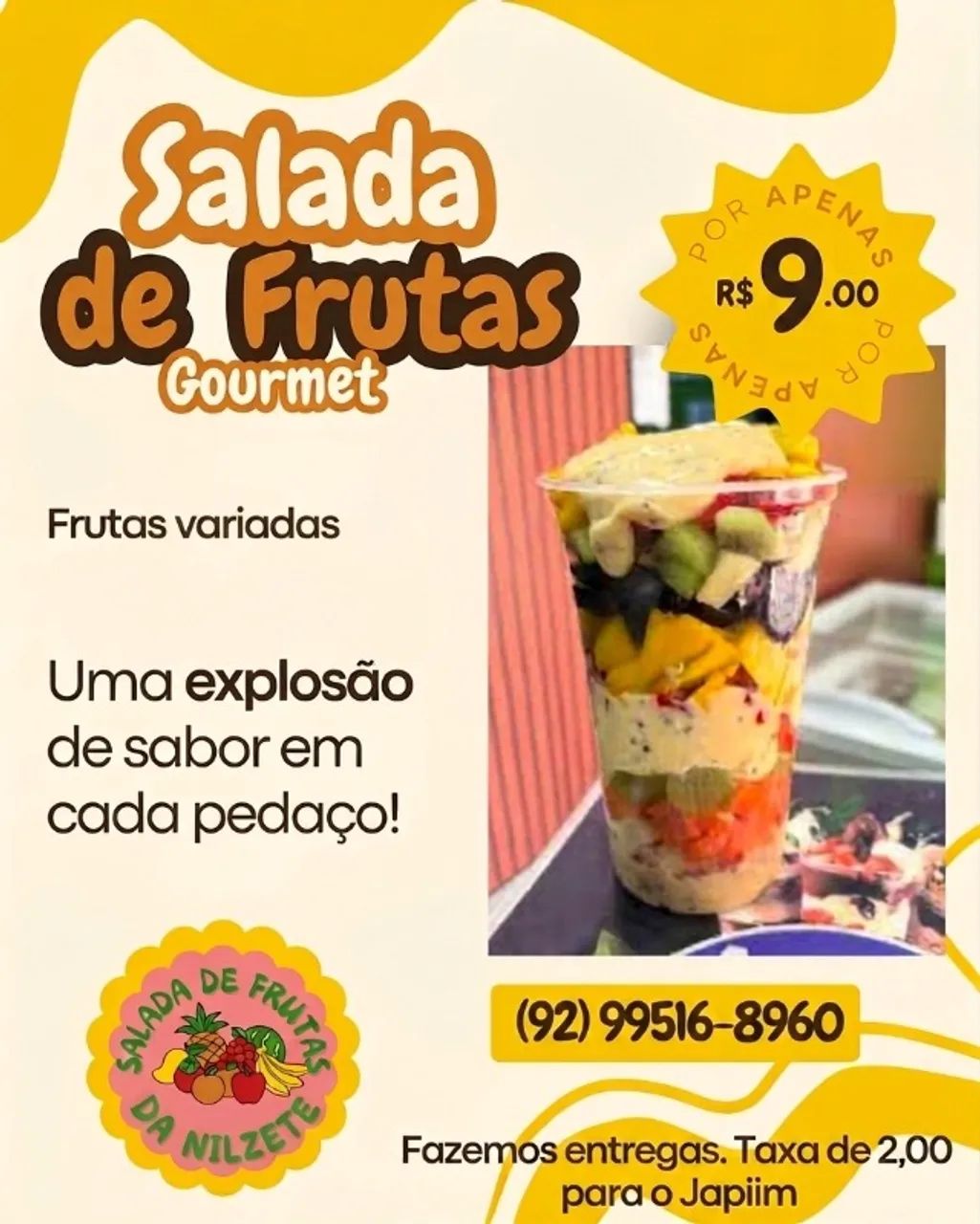 BOLO FATIA/COMPLETO E SALADA DE FRUTAS