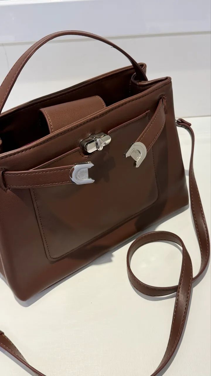 Bolsa Arezzo marrom vinho  - Foto 2