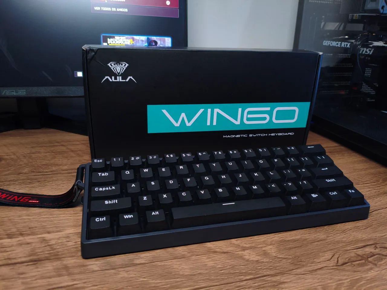 Teclado Magnético Gamer Aula Win60  - Foto 2