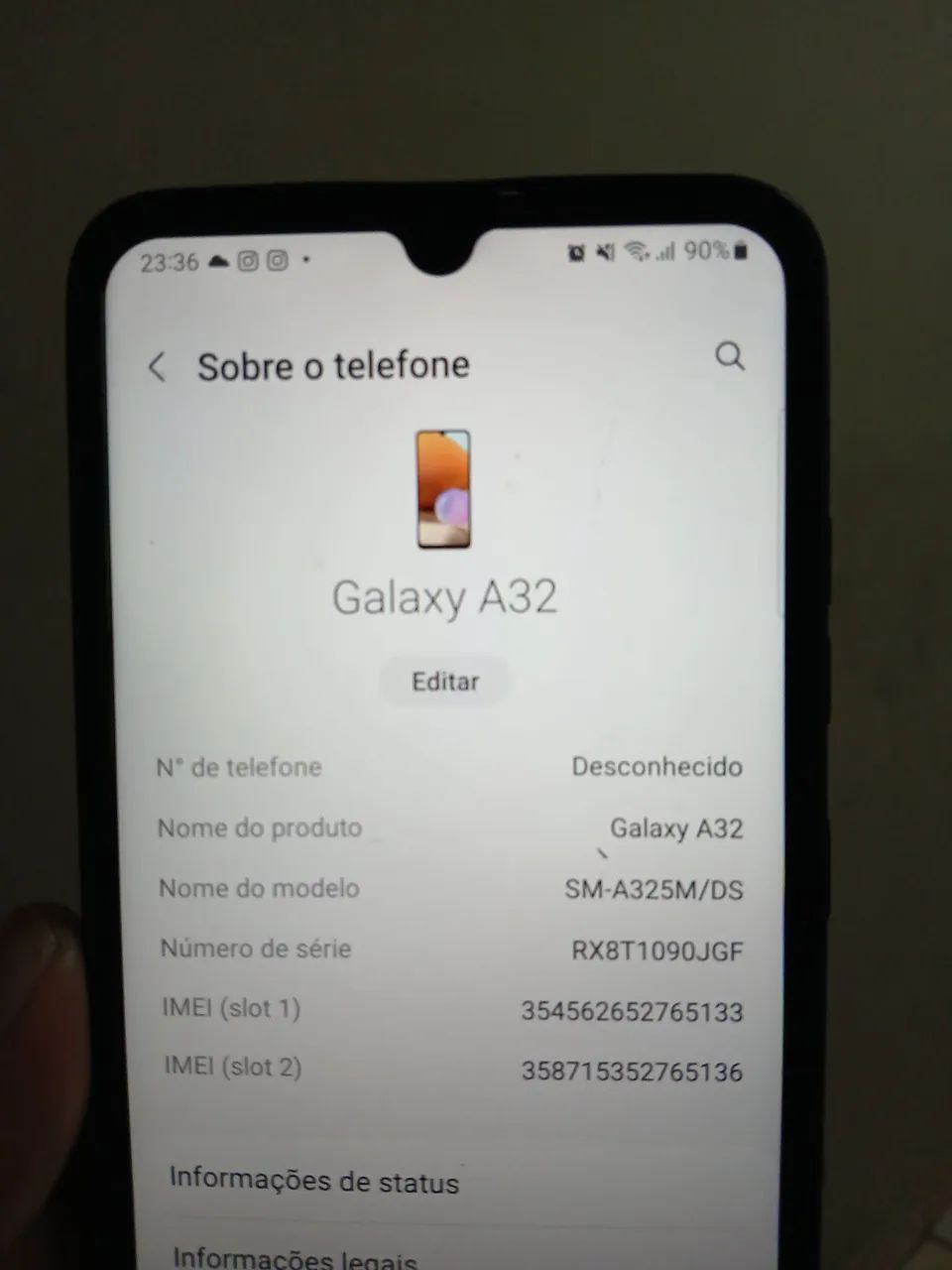 Samsung A32 bem conservado. 