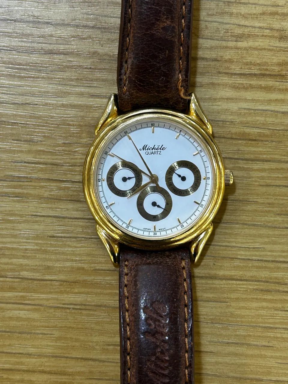 Relógio Vintage Michèle - Quartz Multifunção 