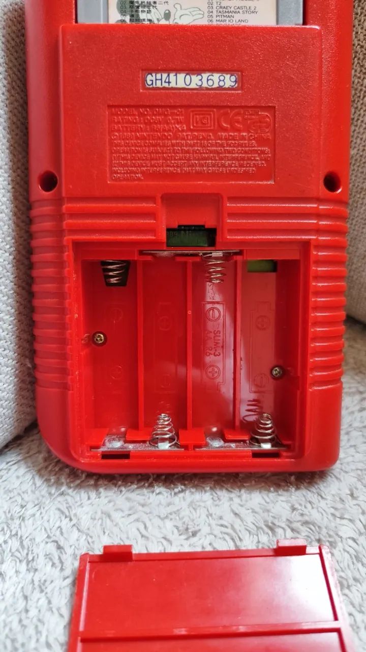 Nintendo Game Boy Original Vermelho Clássico DMG-01 - Foto 3