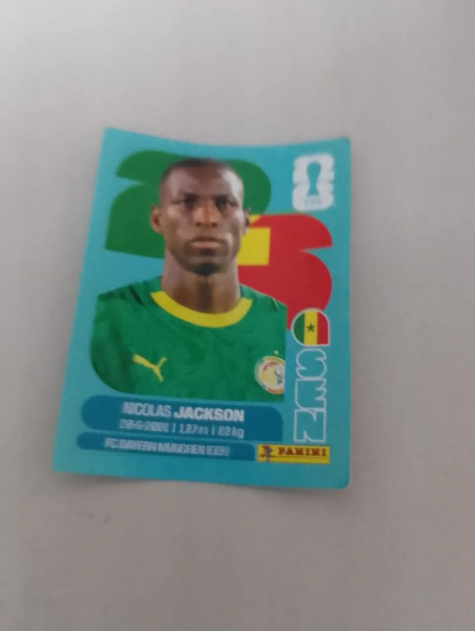  figurinha Nicolas Jackson (sen 19) wc 2026