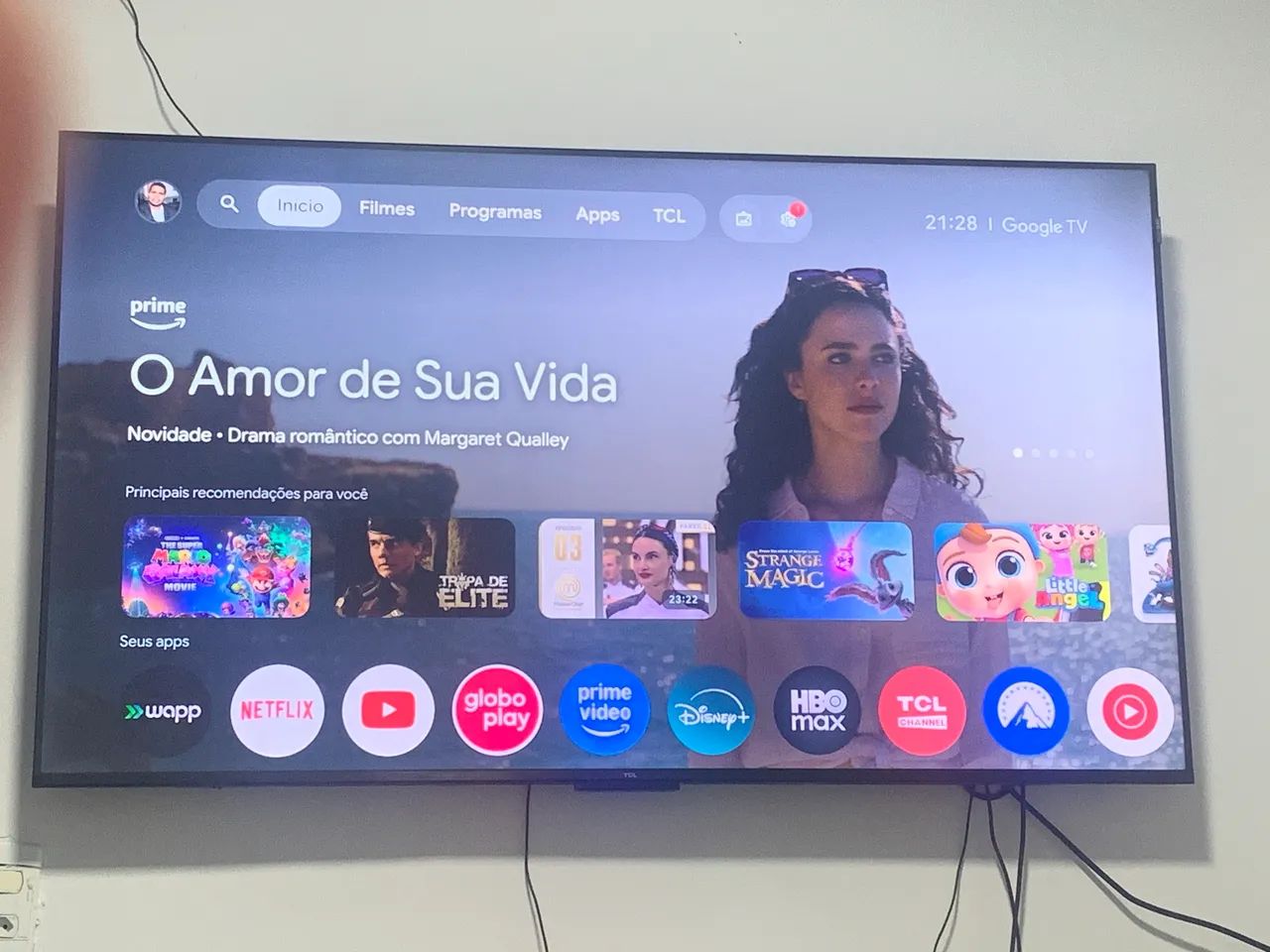 Vendo TV 55 polegadas TCL SEMI NOVA  - Foto 2