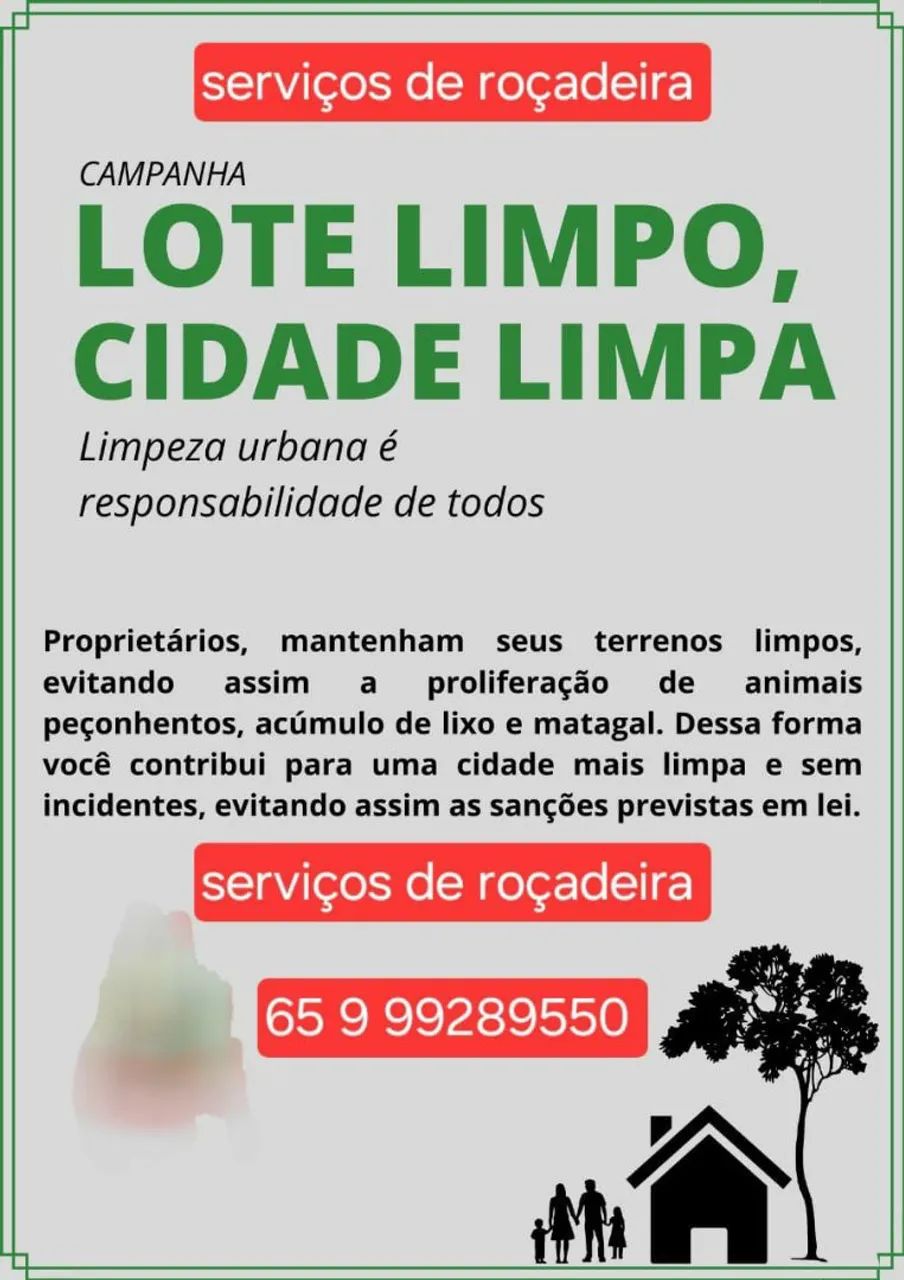 Serviço de roçadeira em geral 