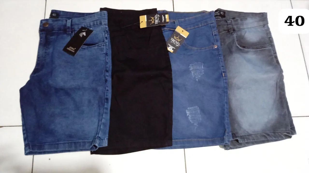 Bermuda masculina jeans disponível atacado e varejo  - Foto 3