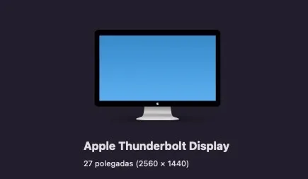 monitor thunderbolt apple