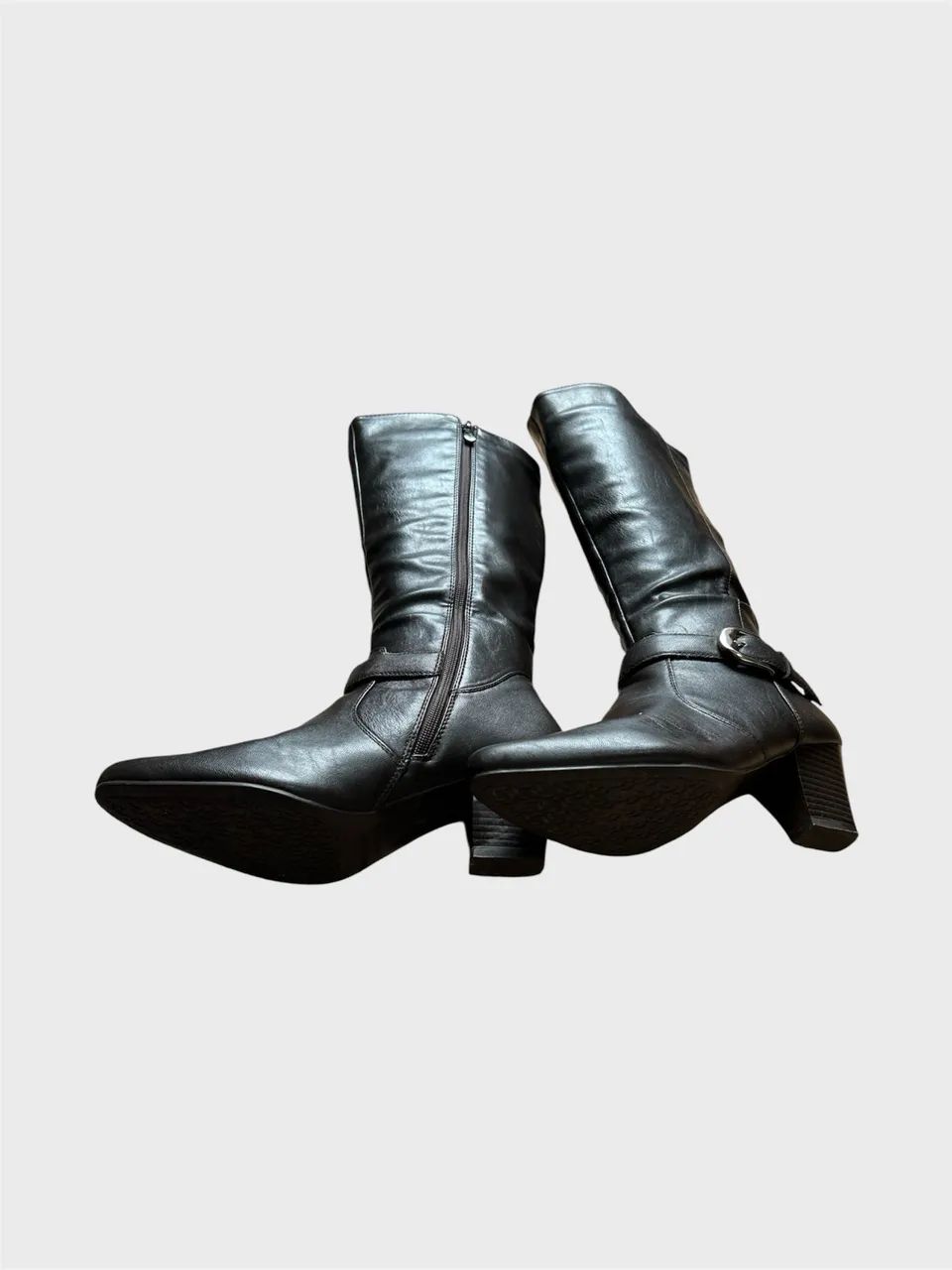 Bota de couro marrom mooncity - Foto 3