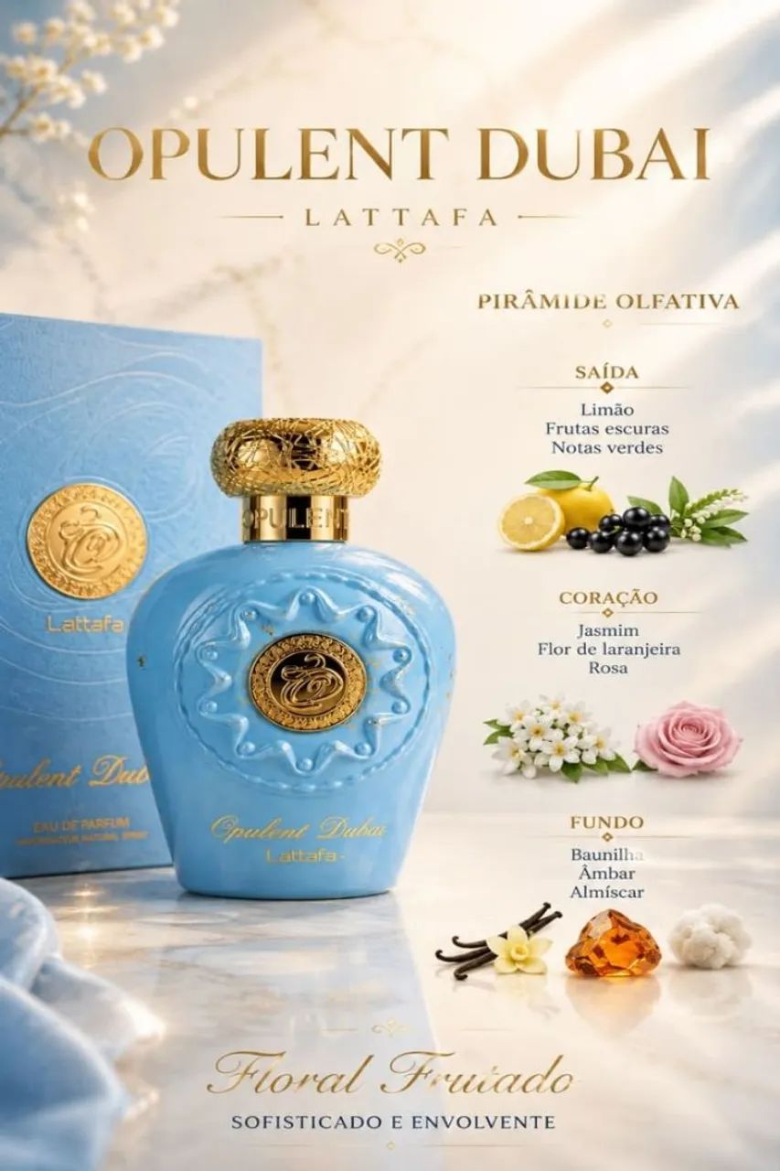 Perfume Árabe Opulent Dubai Lattafa - Foto 2
