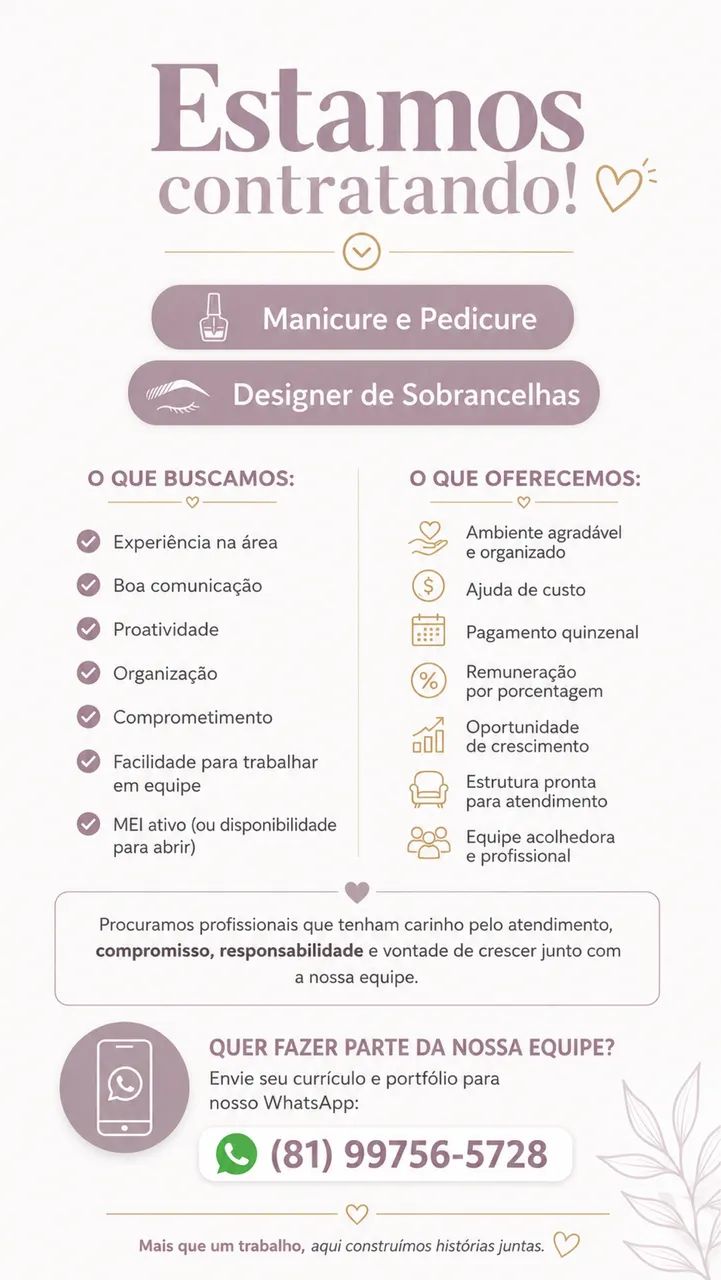 Estamos contratando