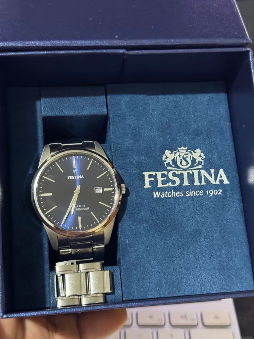Relógio Festina Masculino Aço Prateado - Foto 2