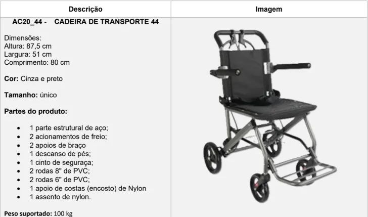 Cadeira de Transporte - Hidrolight - Foto 2
