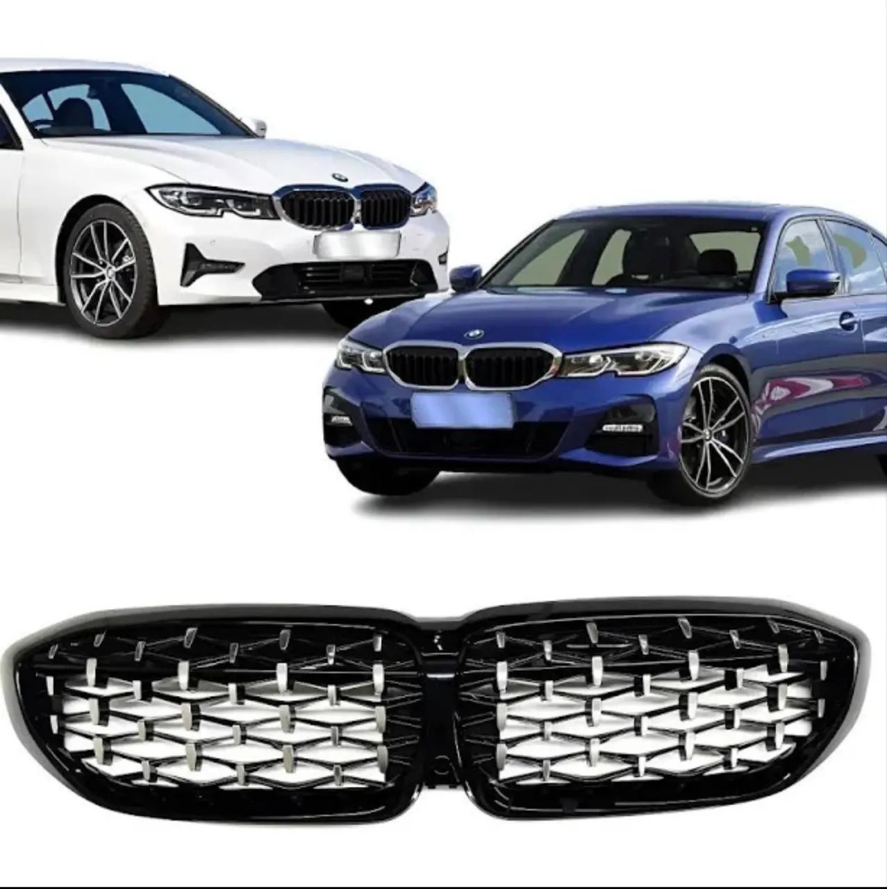 grade frontal (kidney grille) da BMW 320i 2020 em diante.