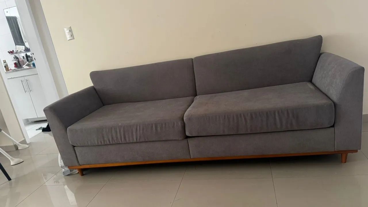 Sofá cinza grafite - Foto 2