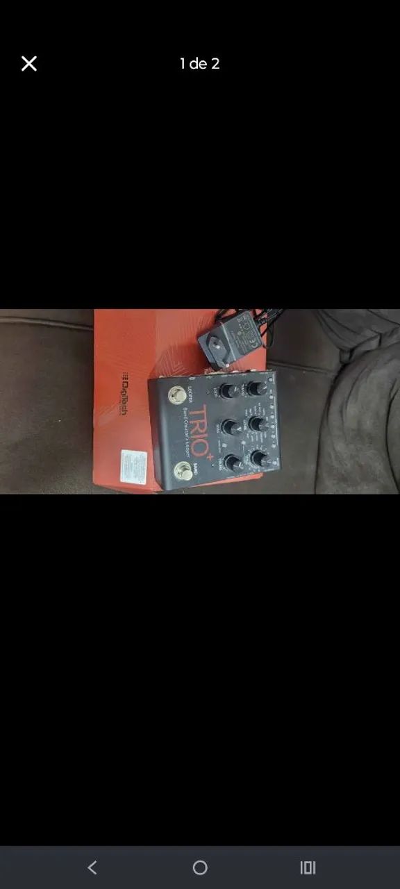 Pedal de efeitos digitech trio