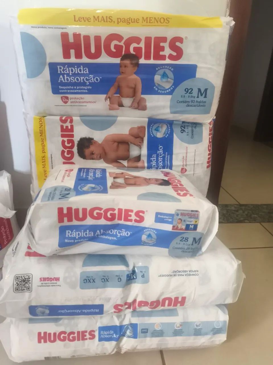 Vendo fraldas Huggies M, rápida absorção!!