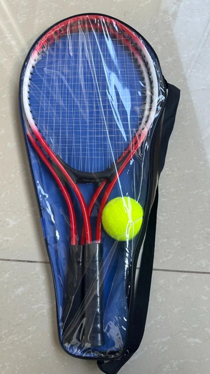 Kit 2 Raquete de Tenis Com 1 Bola E Capa Com Alça - Foto 4