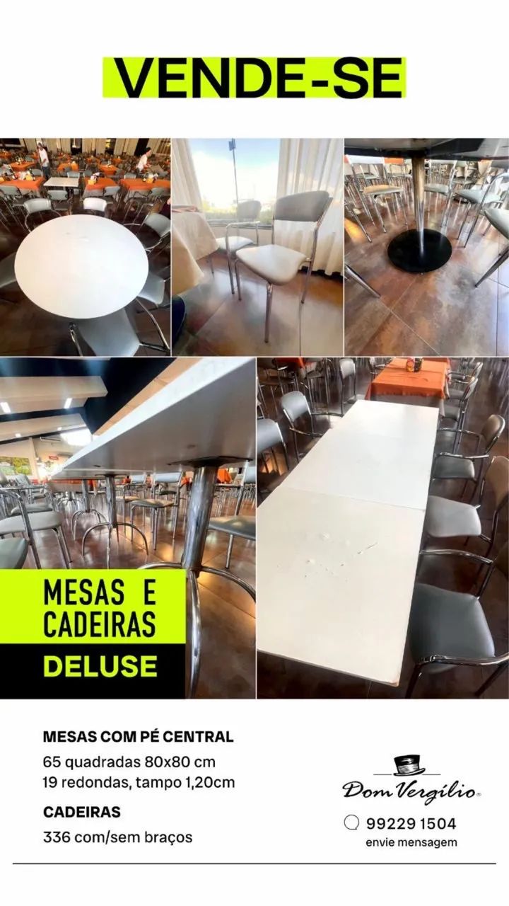 Cadeiras de metal com acento e encosto estofado - Foto 2
