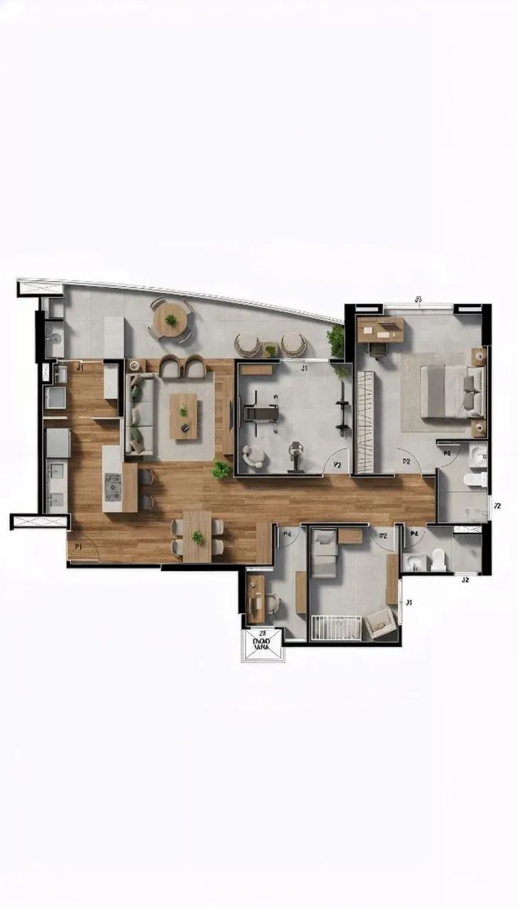 Projetos de Arquitetura - Planta baixa/ 3d 