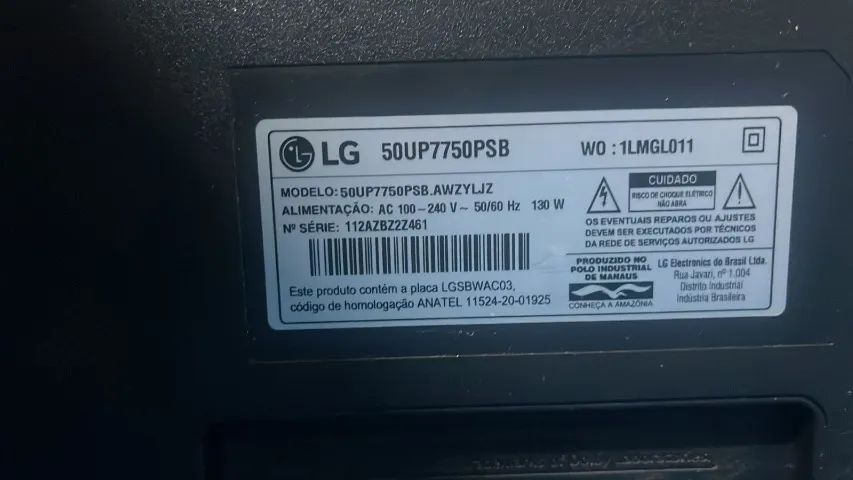 Smart TV LG 50" 4K UHD 50UP7750PSB - Foto 2