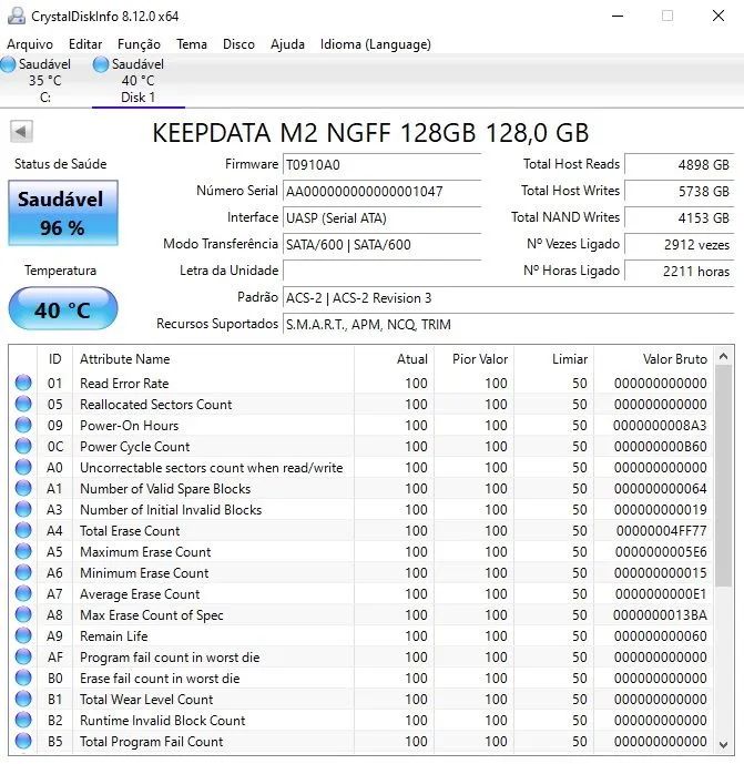 SSD M.2 Sata 128GB Keepdata422991710693642243