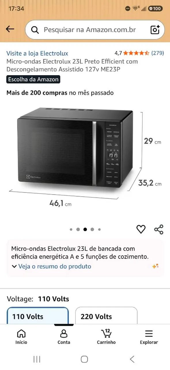 Micro-ondas Electrolux novíssimo! - Foto 2