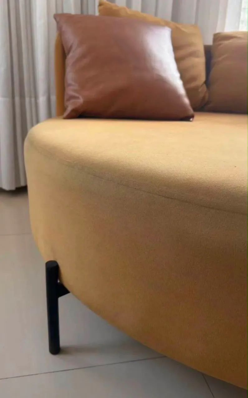 Sofá Chaise redondo + almofadas  - Foto 2