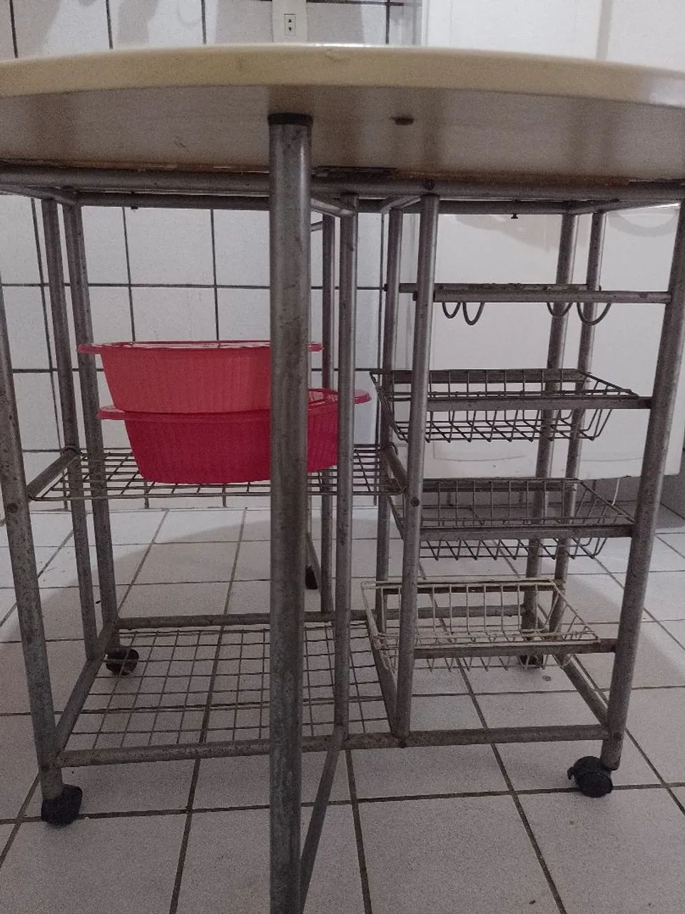 Mesa de cozinha dobrável