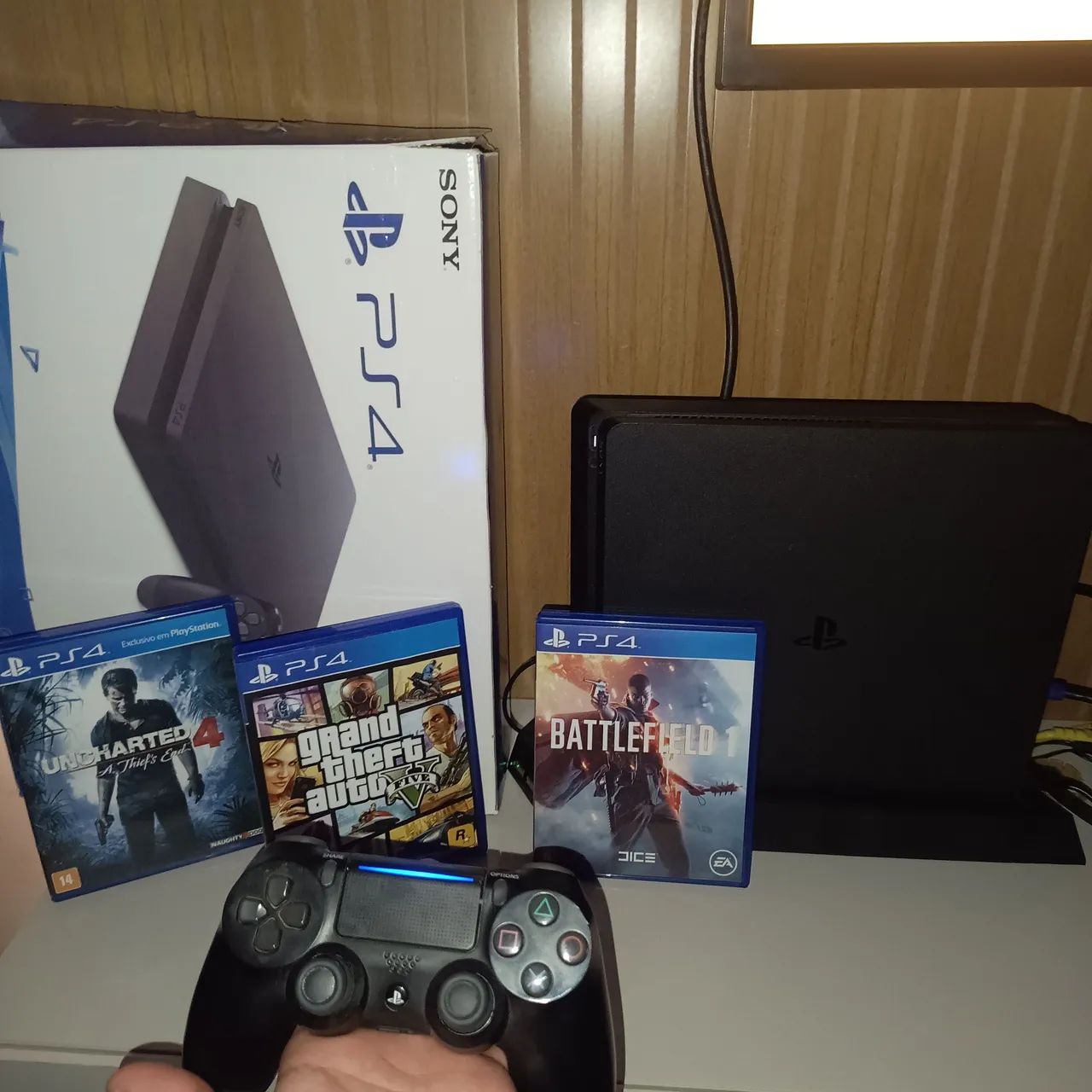 PS4 SLIM COMPLETO! 