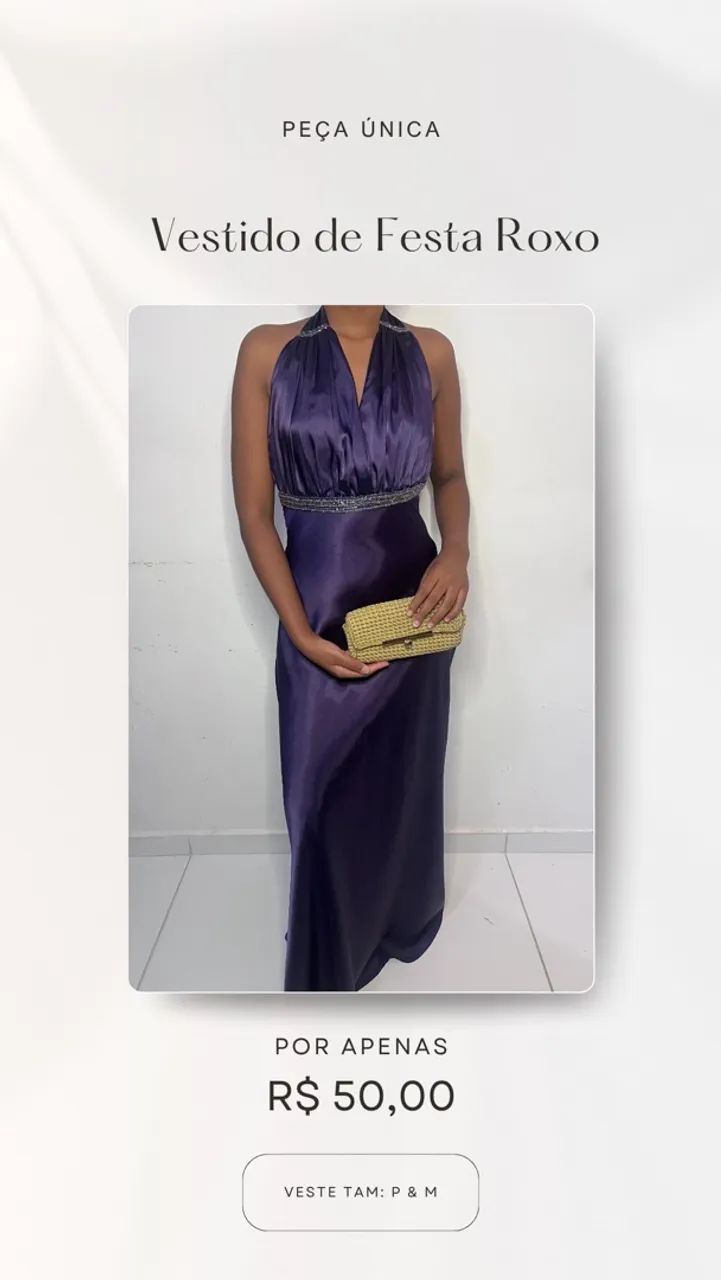 Vestido de Festa Roxo - Foto 3