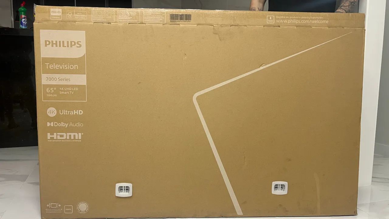 Tv smart Philips 65 polegadas com defeito  - Foto 5