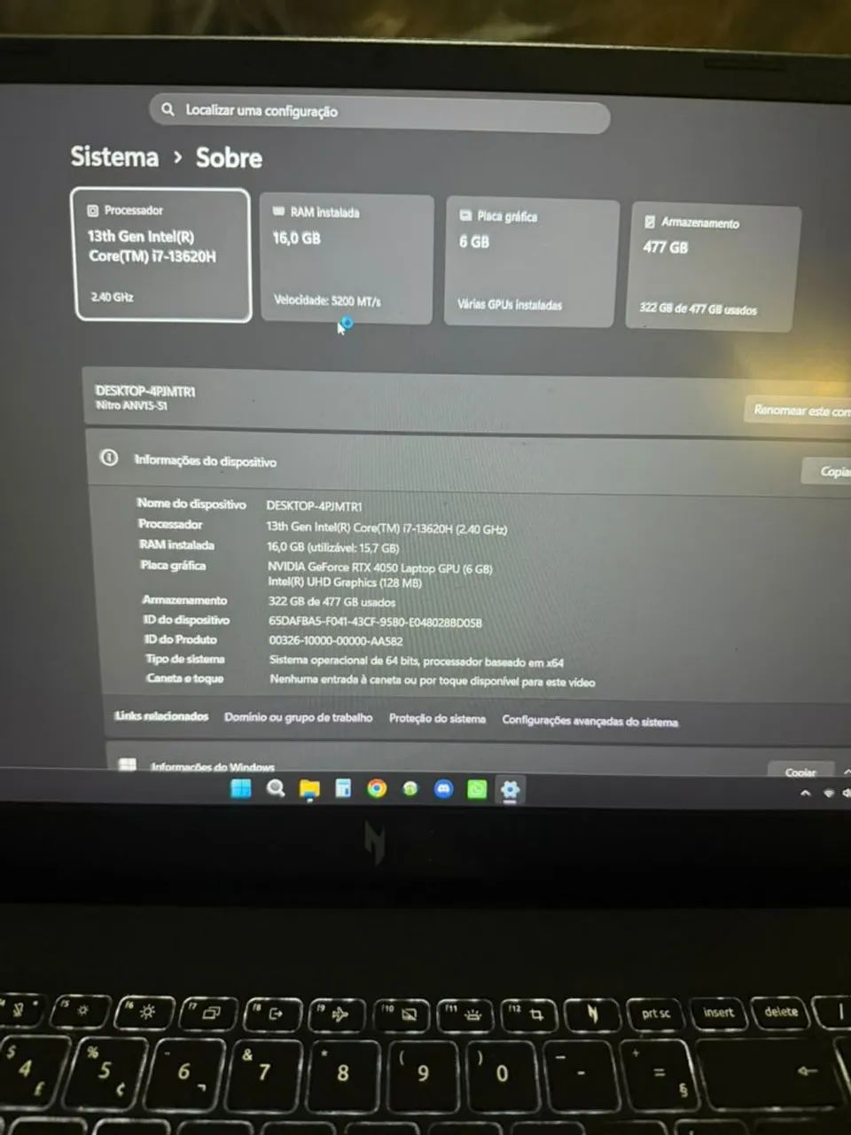 Notebook nitro v15 - Foto 5