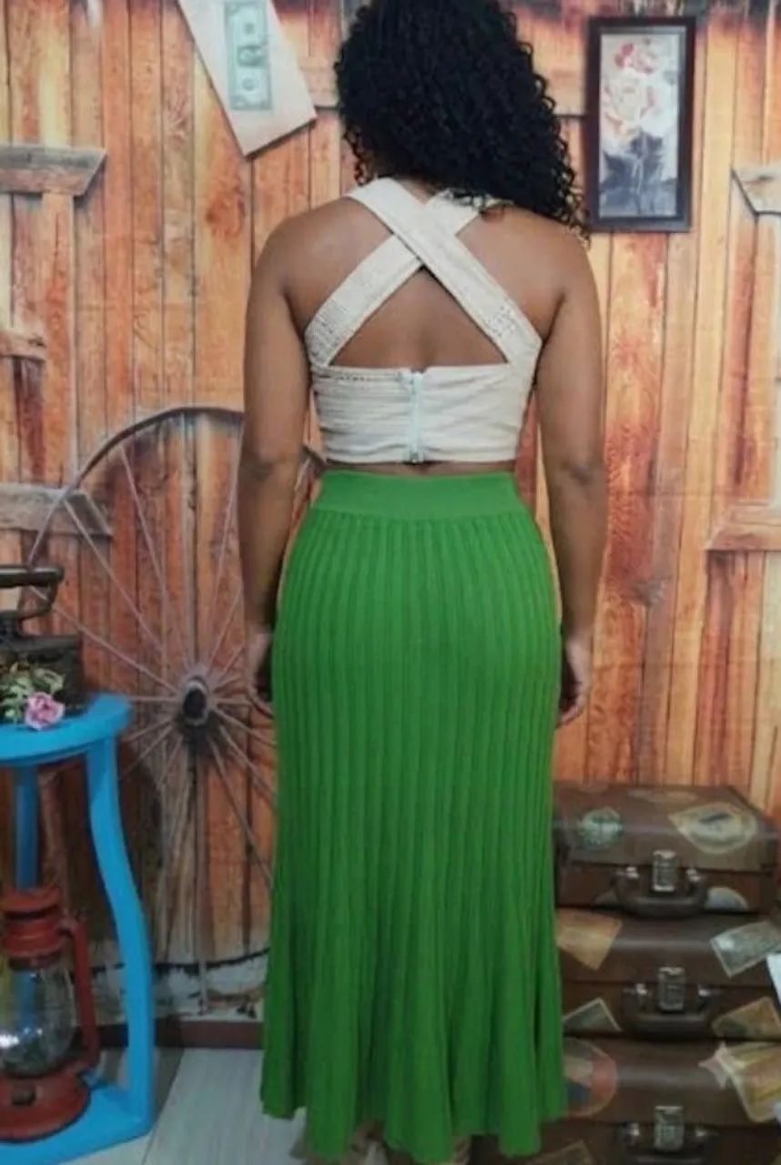 Linda saía plissada em modal  - Foto 2