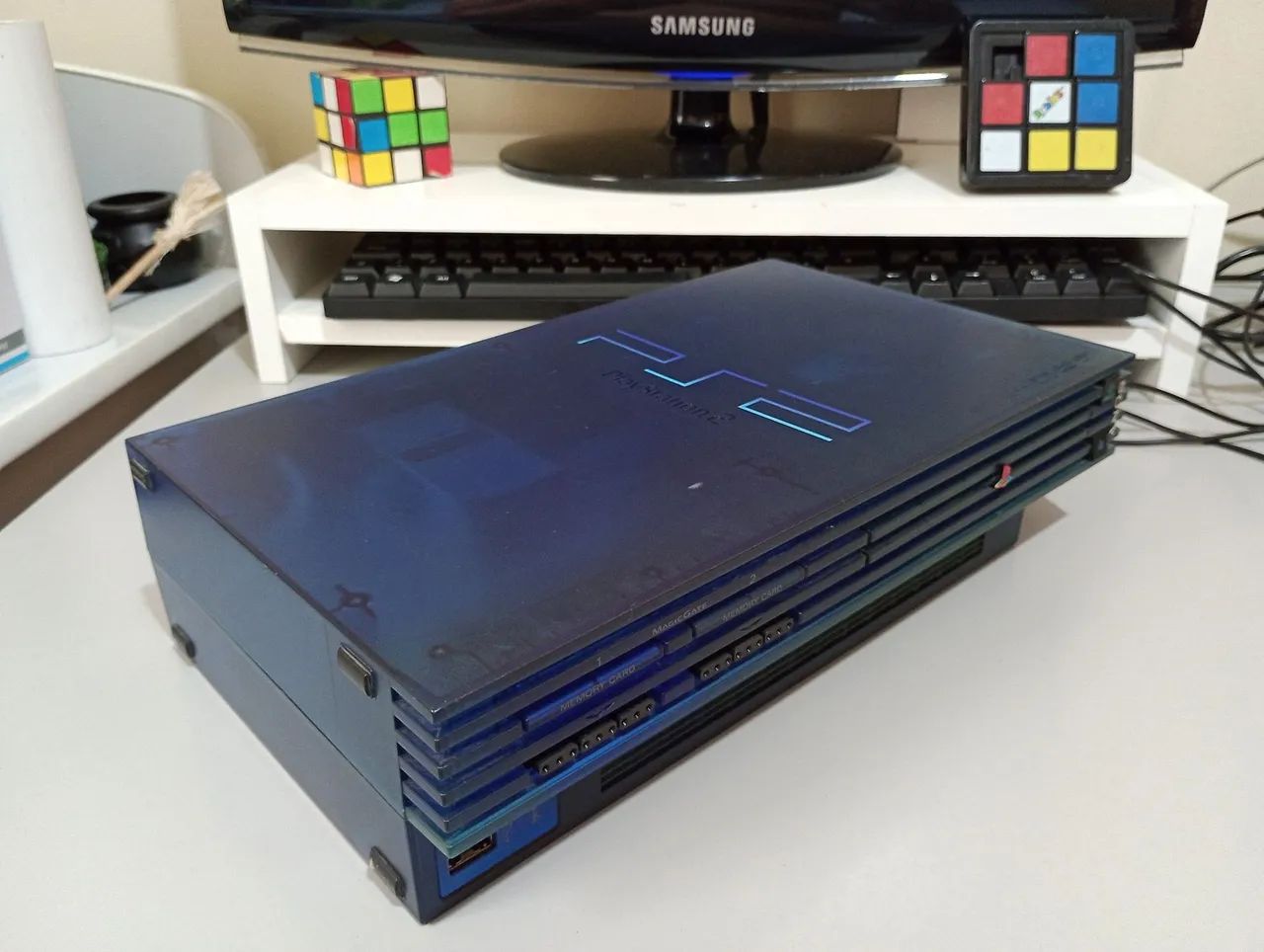 Playstation 2 Ocean Blue Original Ps2 - Foto 3