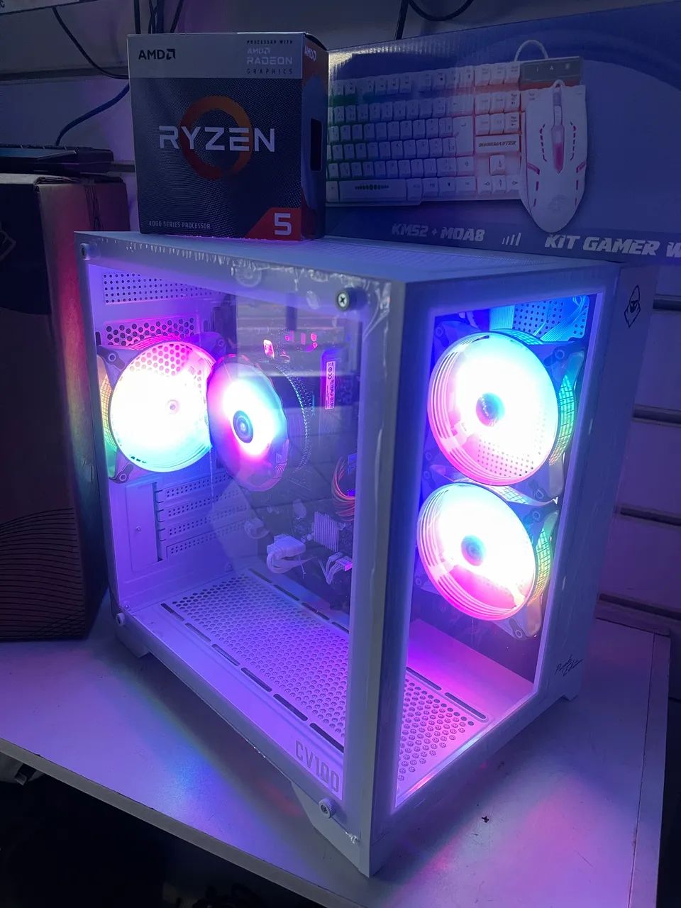 Pc Gamer RYZEN 5 3400g Novo na Caixa  - Foto 2