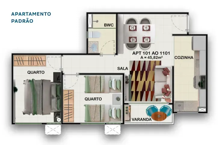 PLANTA 44m²
