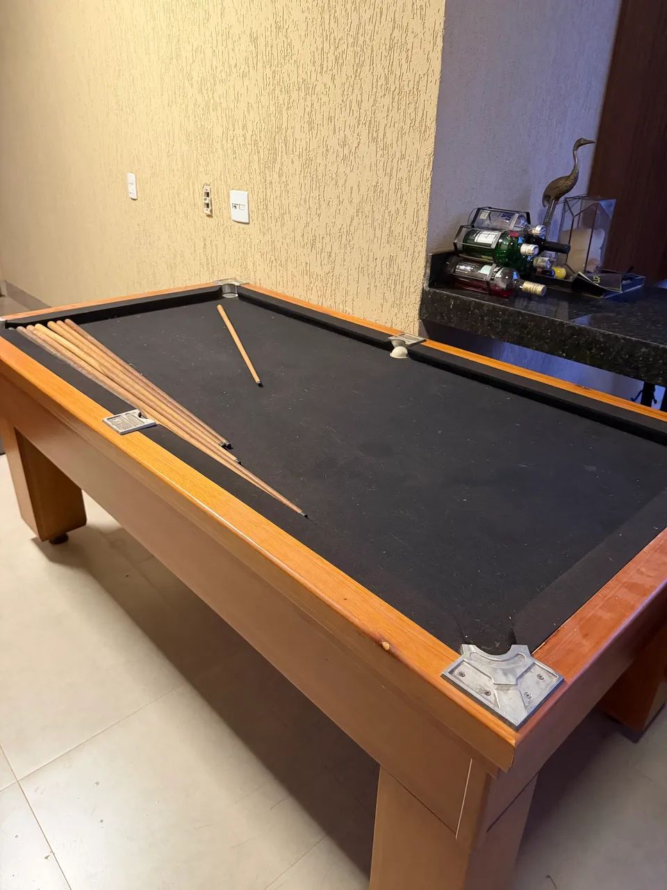 Mesa de sinuca tamanho compacta marca boa ?Bilhar? - Foto 4