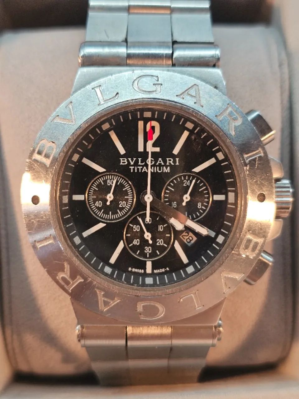 Relógio Bvlgari Cristal de Safira revisado pilha nova  - Foto 4