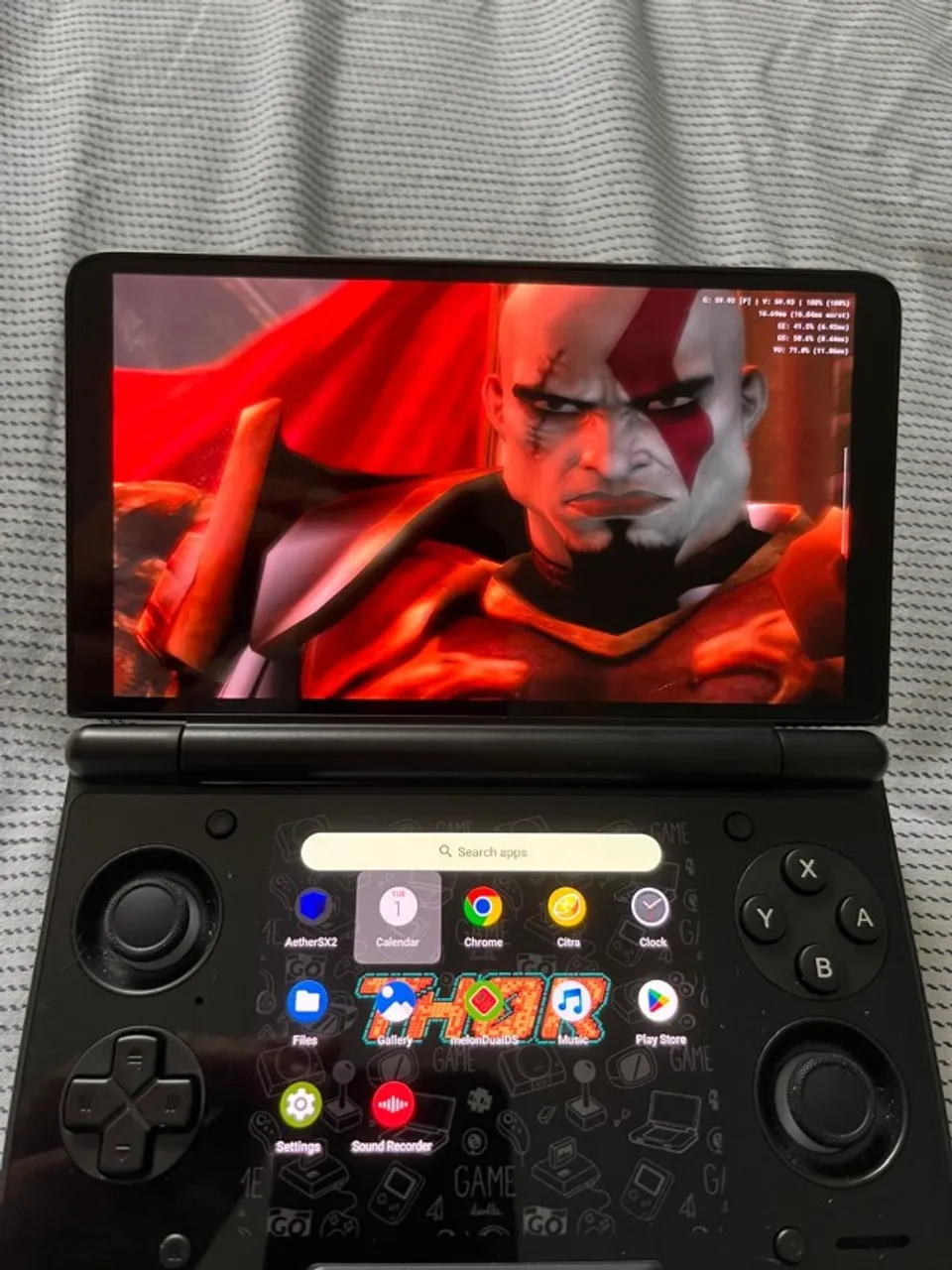 AYN Thor Pro 12＋256GB ブラック Ayn Thor Pro 12gb 256gb Preto , aberto para testes com pelicula