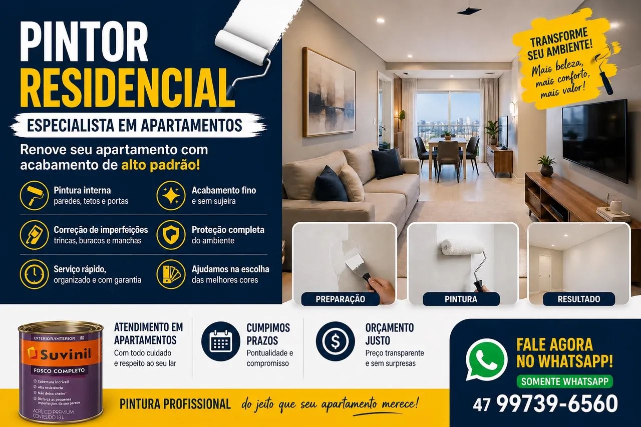 Pintor residencial profissional. 