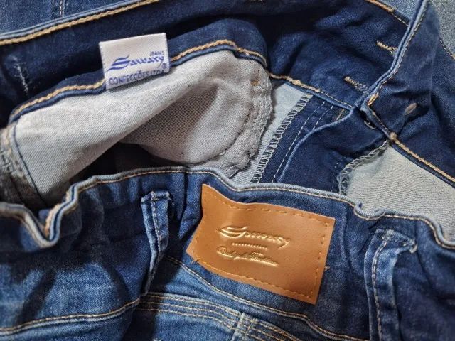 Calça Skinny Sawary tamanho 50  - Foto 4