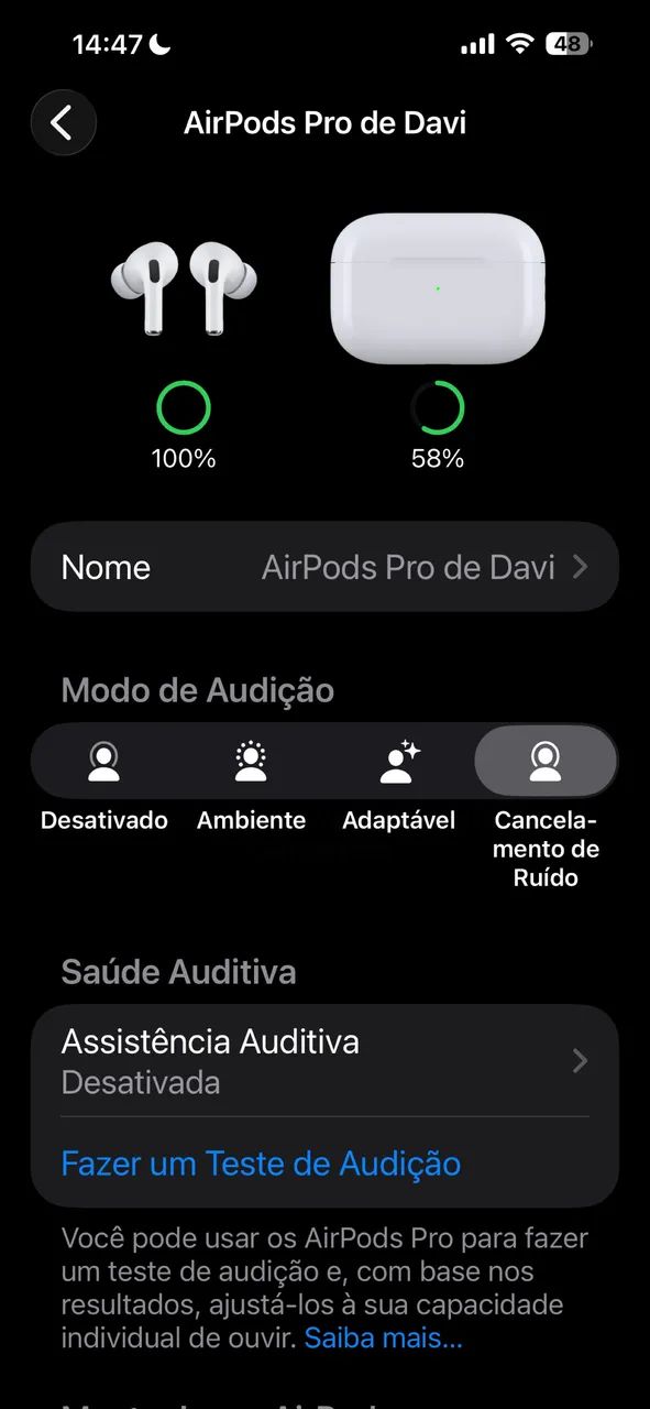 Fone Bluetooth tipo AirPods Pro 2 Lacrado! - Foto 5