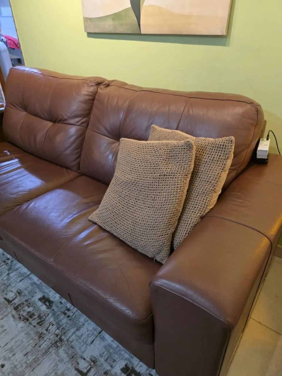 Sofá de couro 2 lugares  - Foto 3