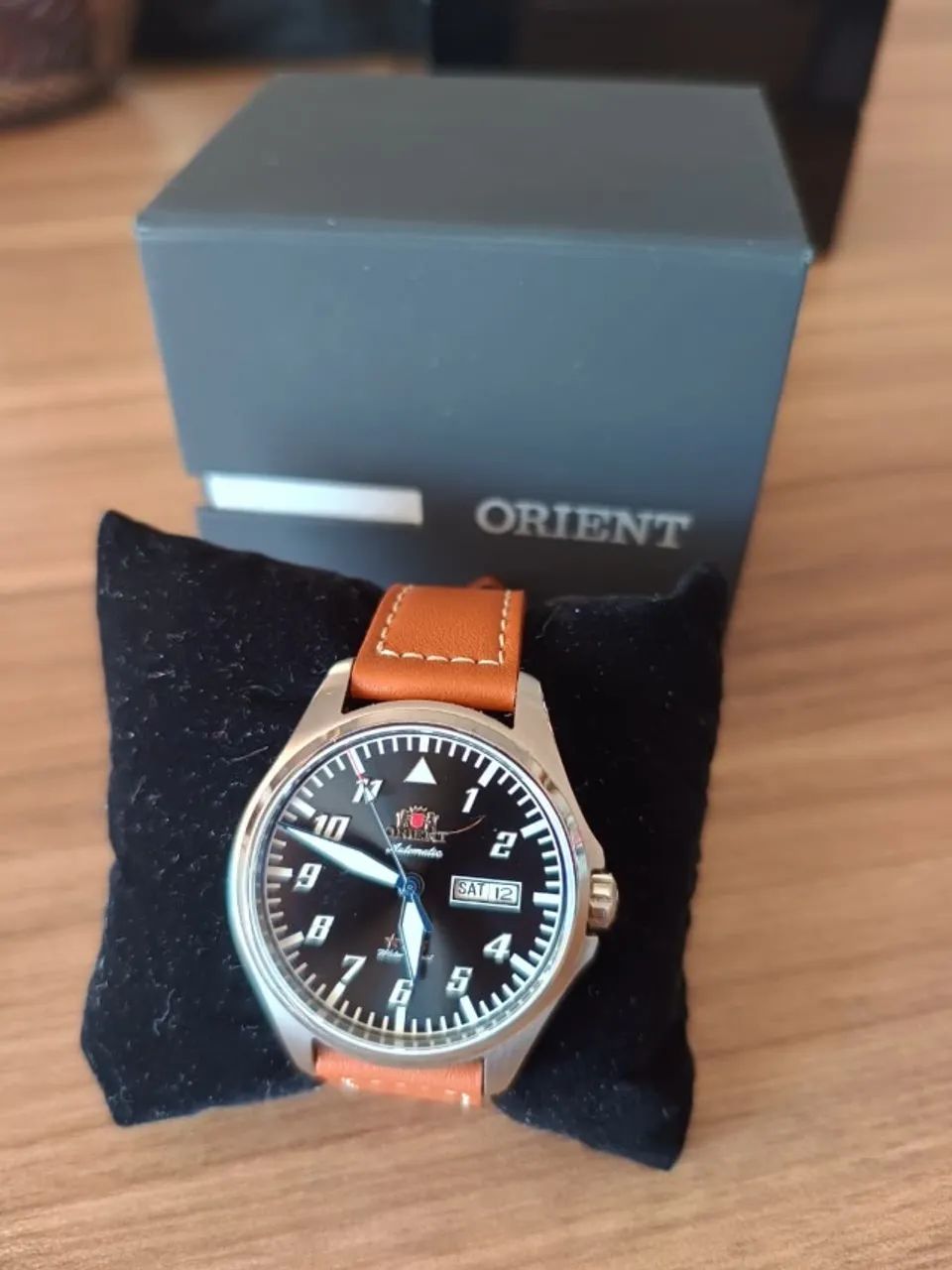 Relógio Automático Orient 3 Stars Air Pilot - MODELO YN6SC010-P2MX - Foto 5