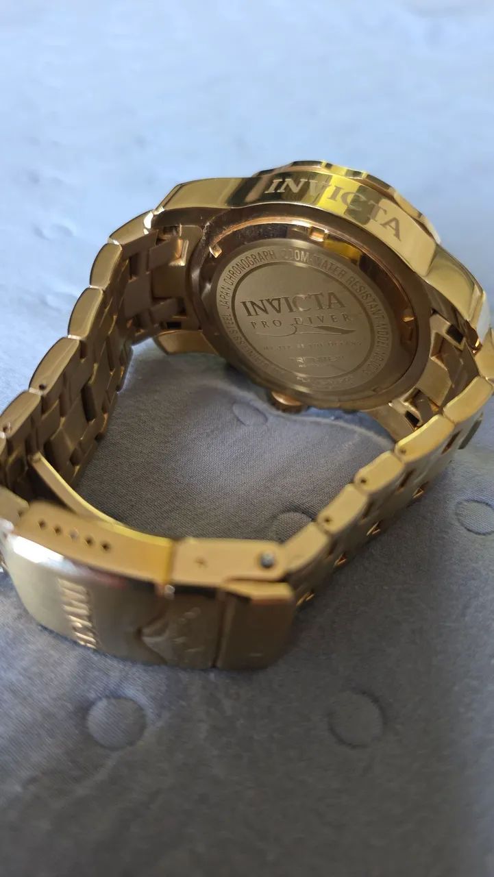 Rélogio Invicta Pro Diver 0073 dourado - Foto 3