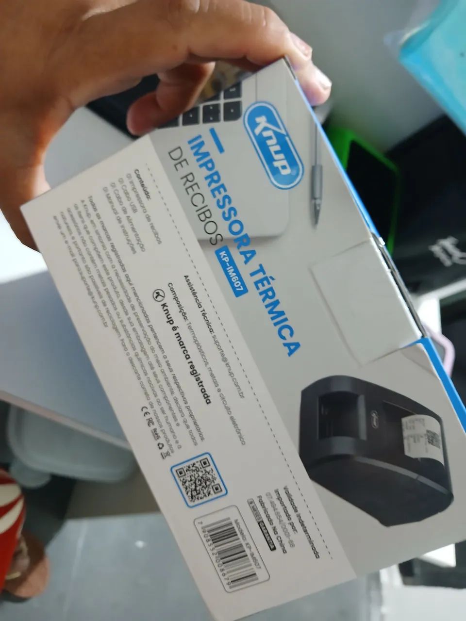 Impressora de recibo e scanner 